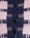 Multi-Karo Marineblau und Rosa