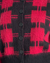 Schwarz-roter Karostrick