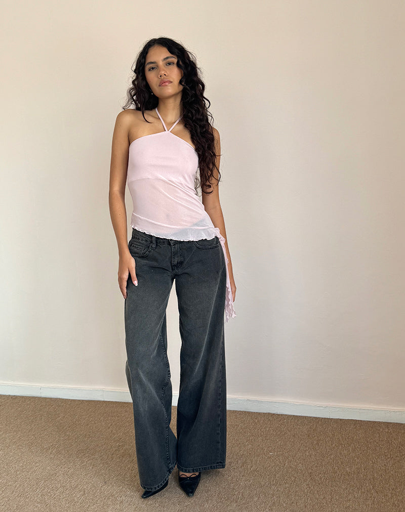 Bild von Arabella Neckholder-Top aus Mesh Pink