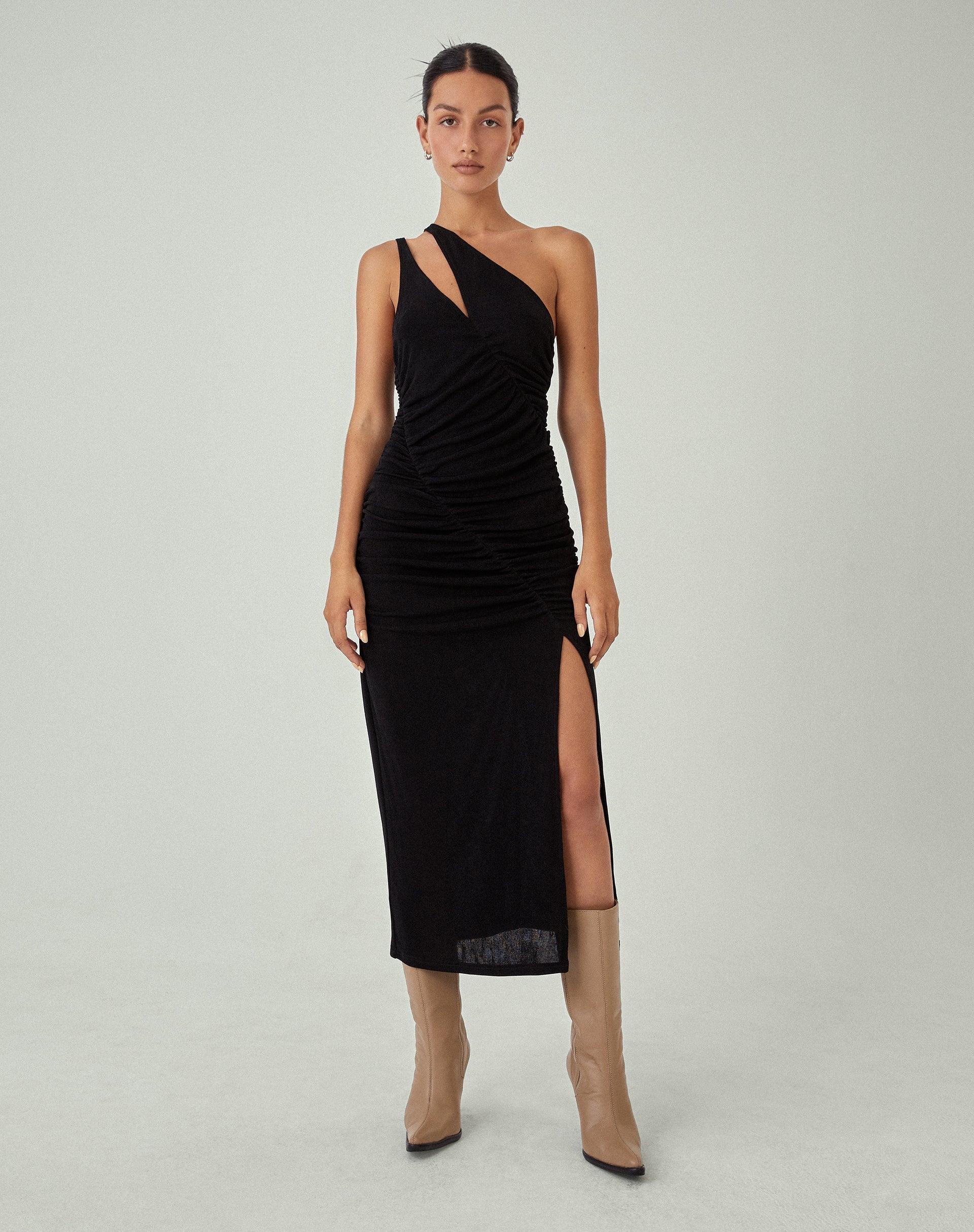 Bild von MOTEL X JACQUIE Arista Midikleid in Schwarz