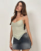 Image of Arlina Cami Top aus Zickzack-Netz in Salbei