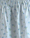 Blaue Blume Gingham