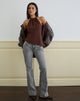 Image of Astina Neckholder-Top aus Chiffon Braun