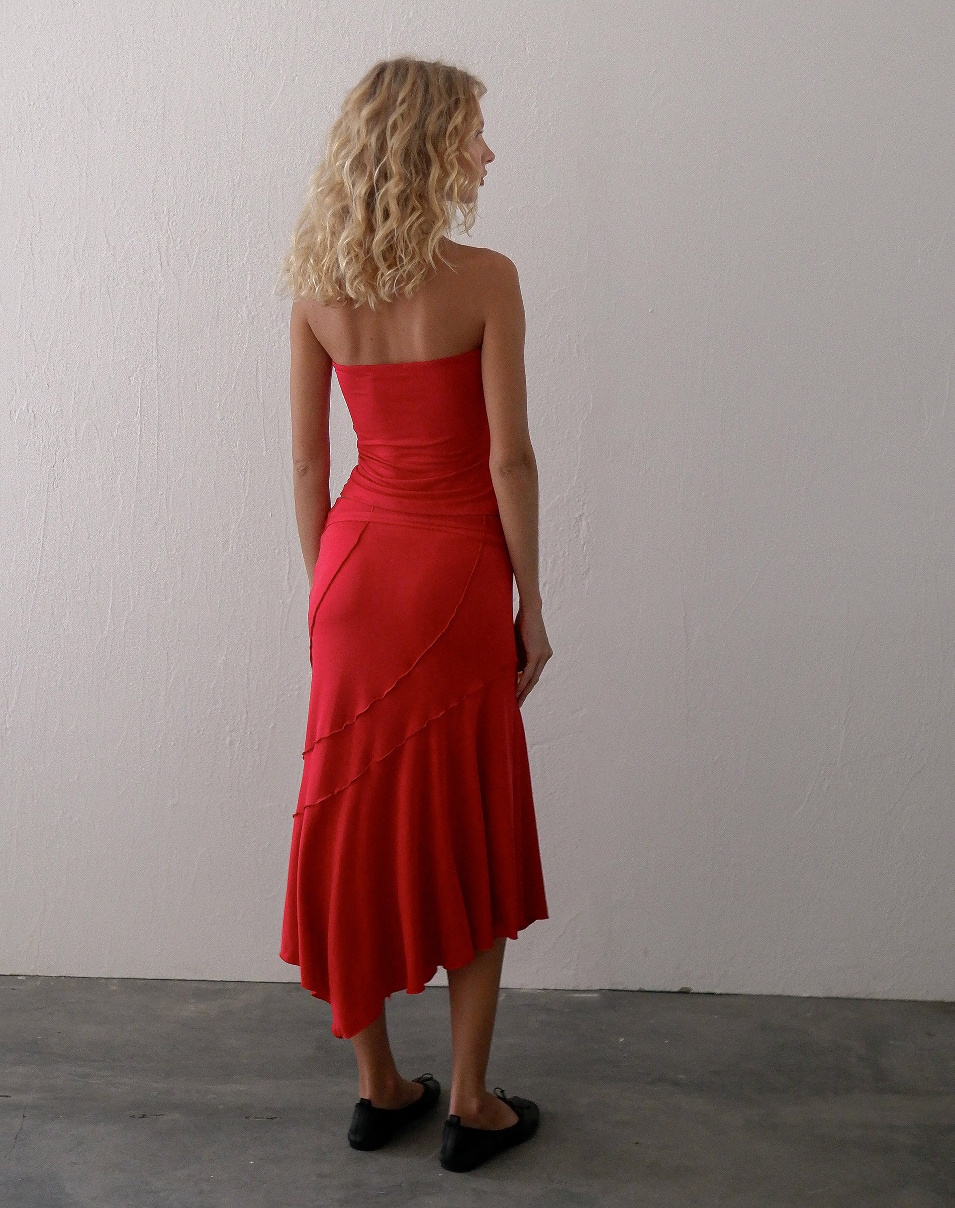 Bild von Atala Front Twist Bandeau Top in Rot