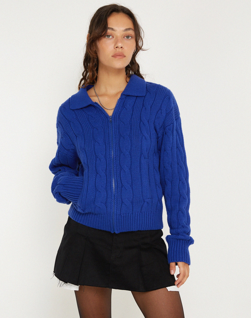 Atasya Strickjacke in Kobalt