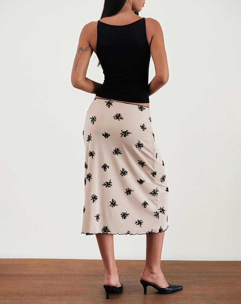 Bild von Atira Midirock in Cluster Ditsy Floral Flock Nude