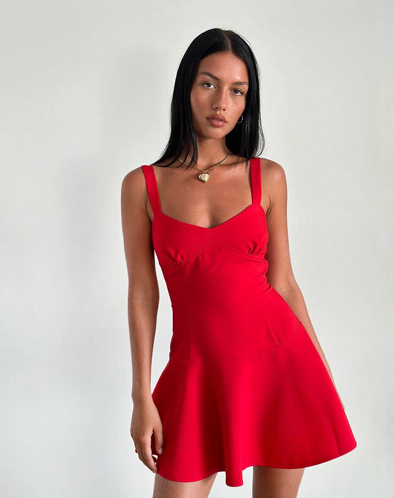 Audra Minikleid in Rot