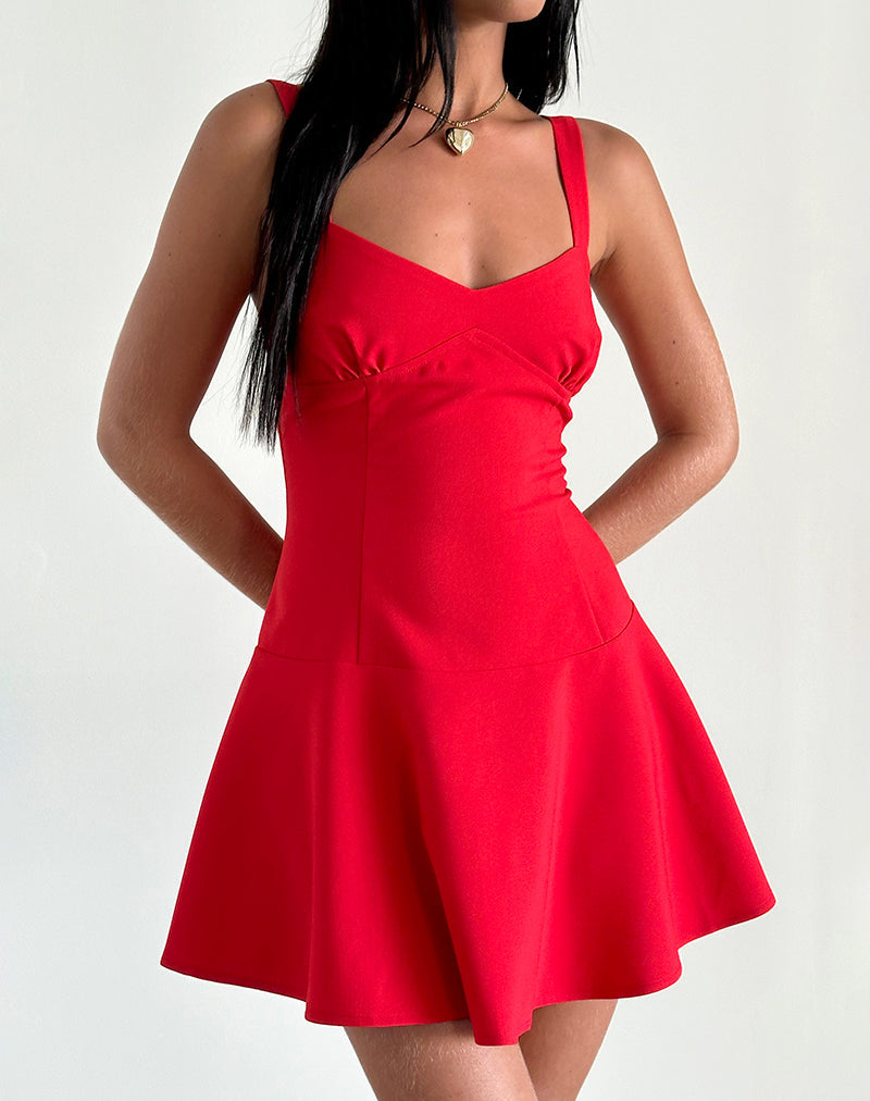 Audra Minikleid in Rot
