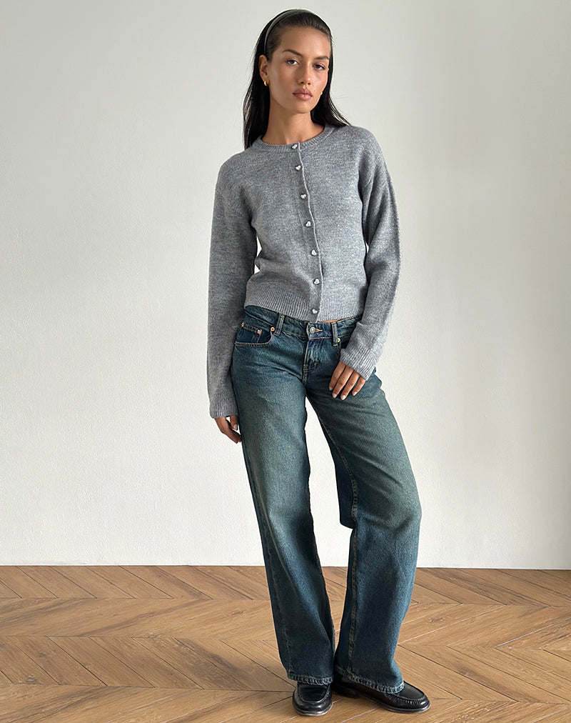 Bild von Aura Cardigan in staubigem Grau