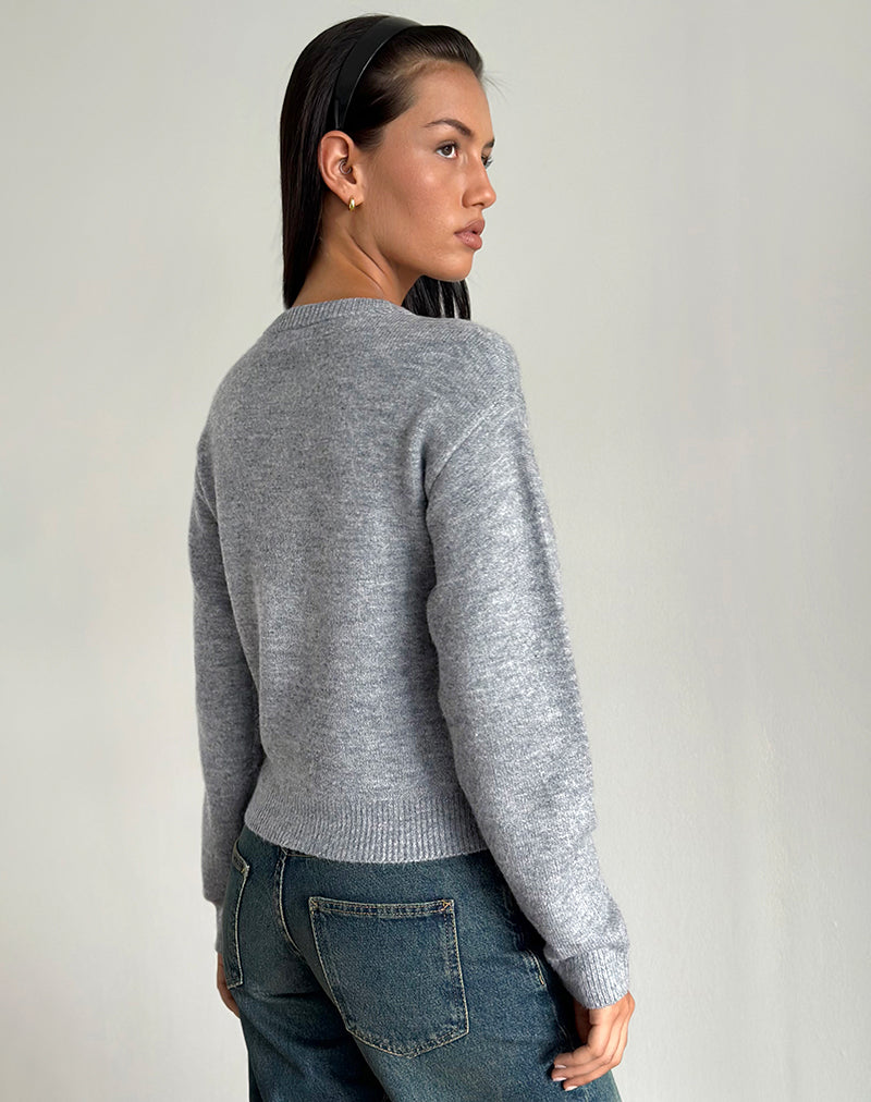 Bild von Aura Cardigan in staubigem Grau