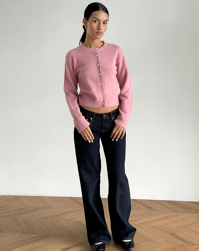 Bild von Aura Cardigan in staubigem Rosa