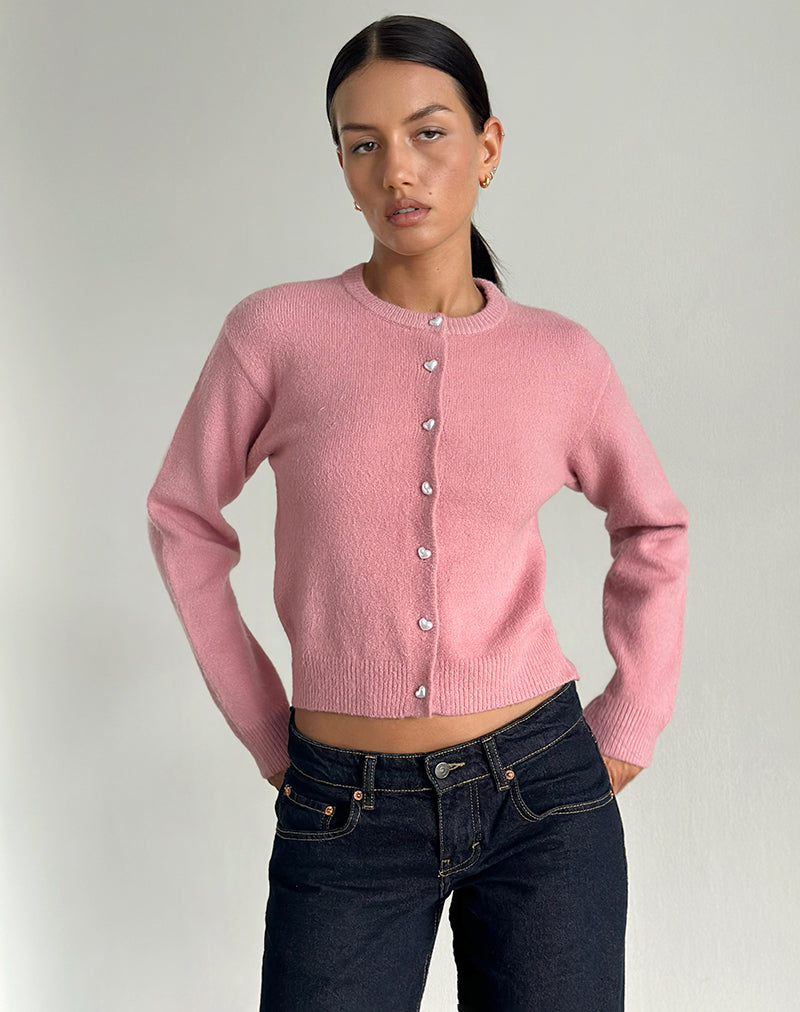 Bild von Aura Cardigan in staubigem Rosa
