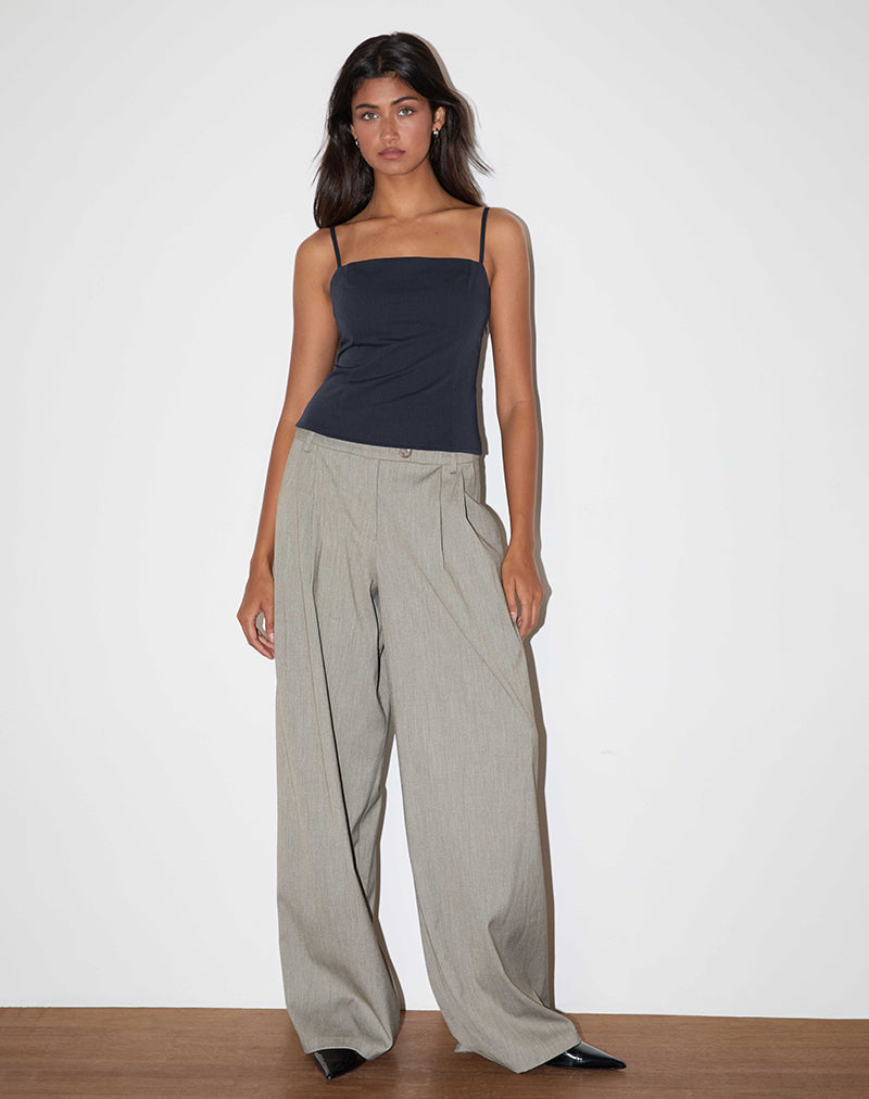 Bild von Aurei Scoop Back Top in Tailoring Navy