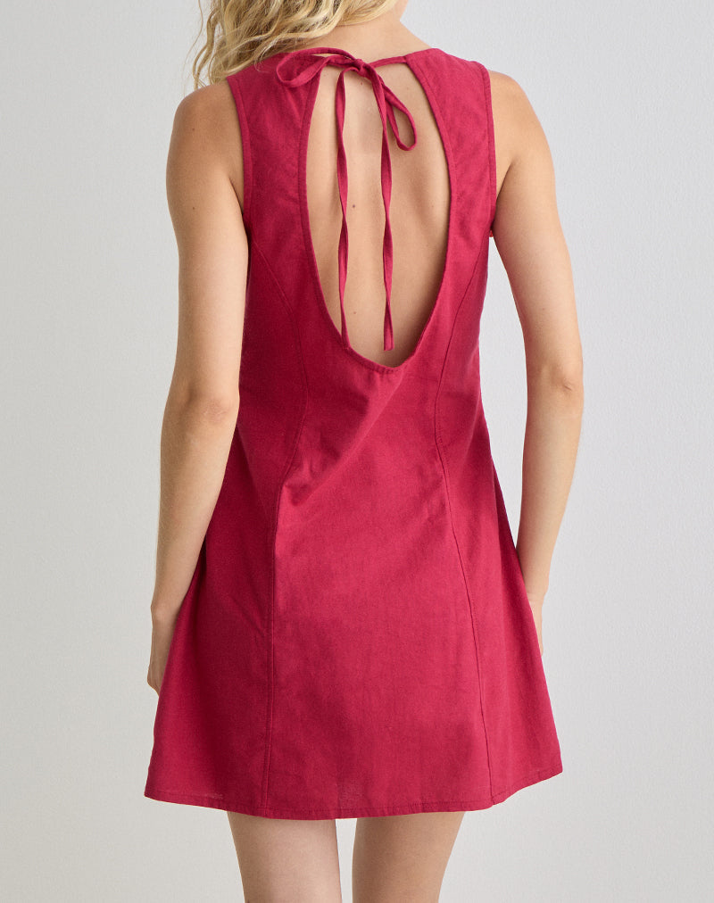 Ayana Minikleid in Adrenalinrot