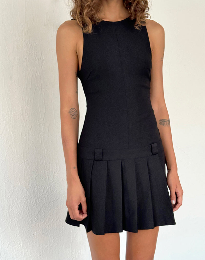 Image of Ayosa Rückenfreies Minikleid in Schwarz