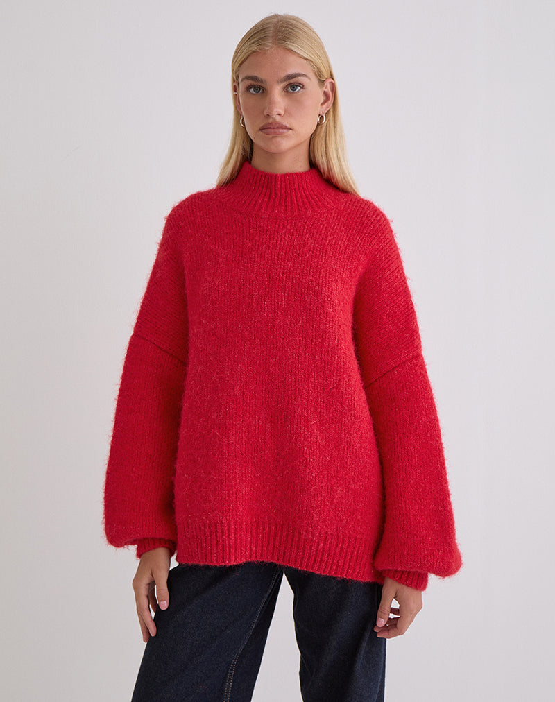 Amato Pullover in Übergröße in Rot