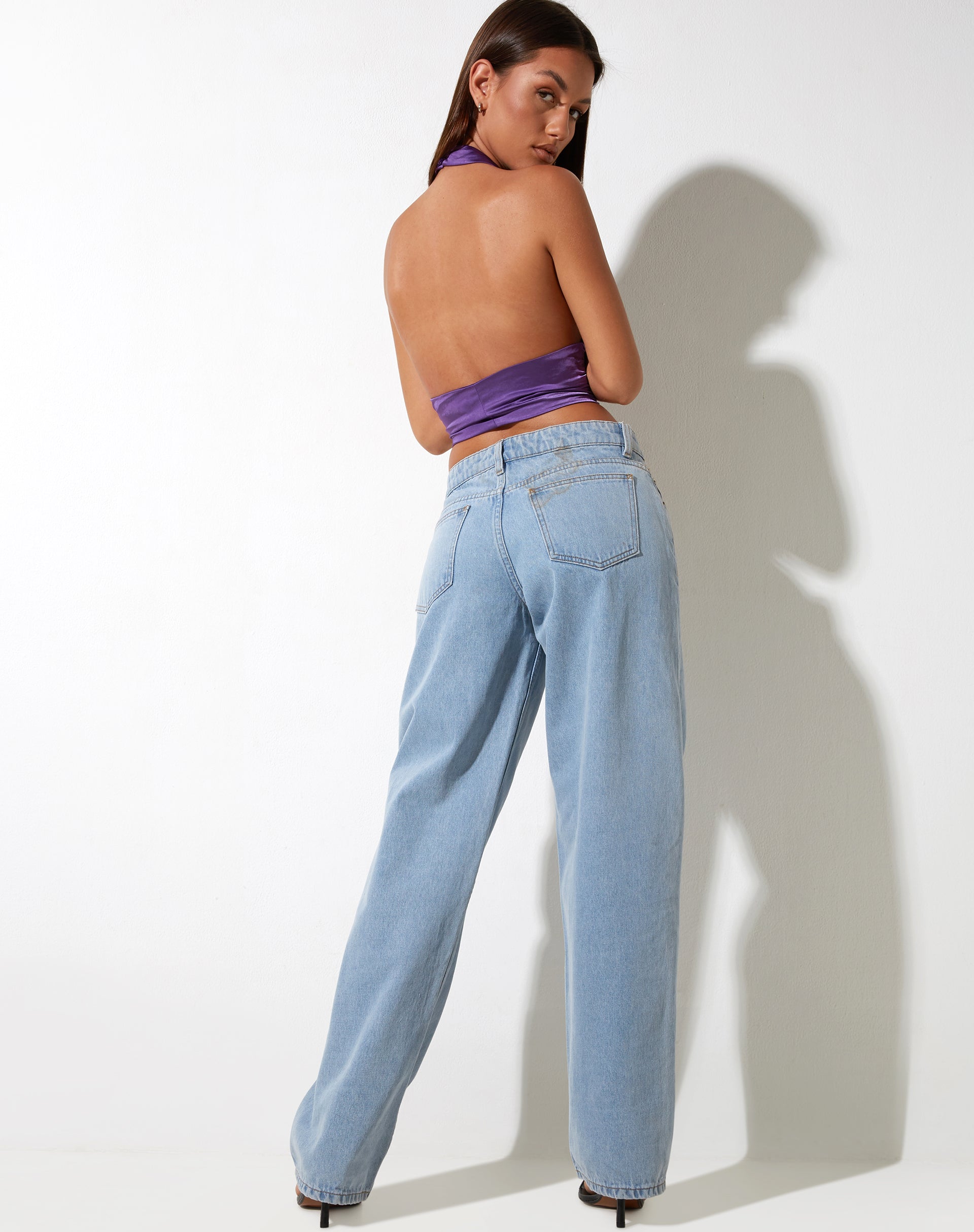 Bailta Crop Top in Satin Lila