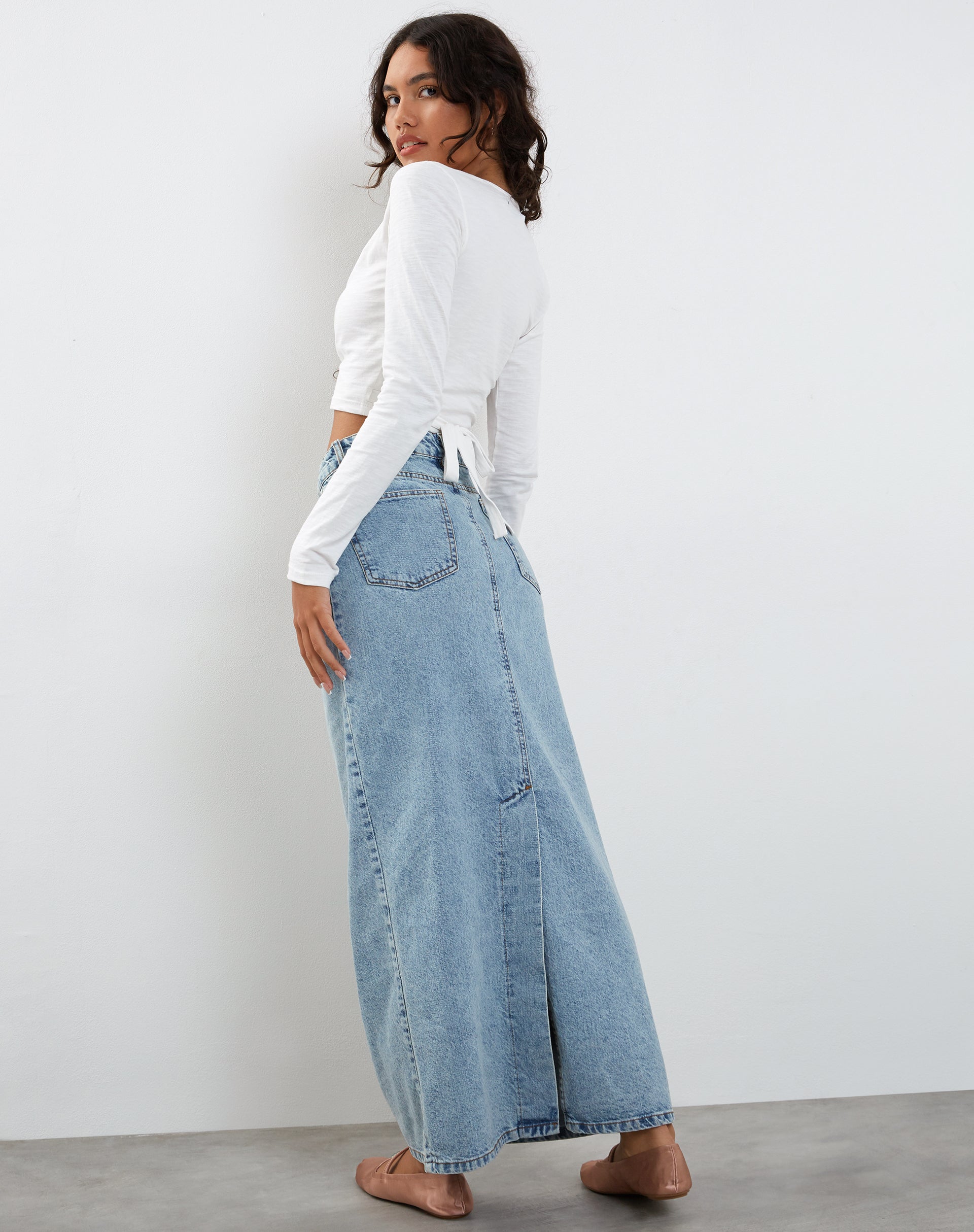 Bild von Ballet Wrap Top aus weißem Jersey