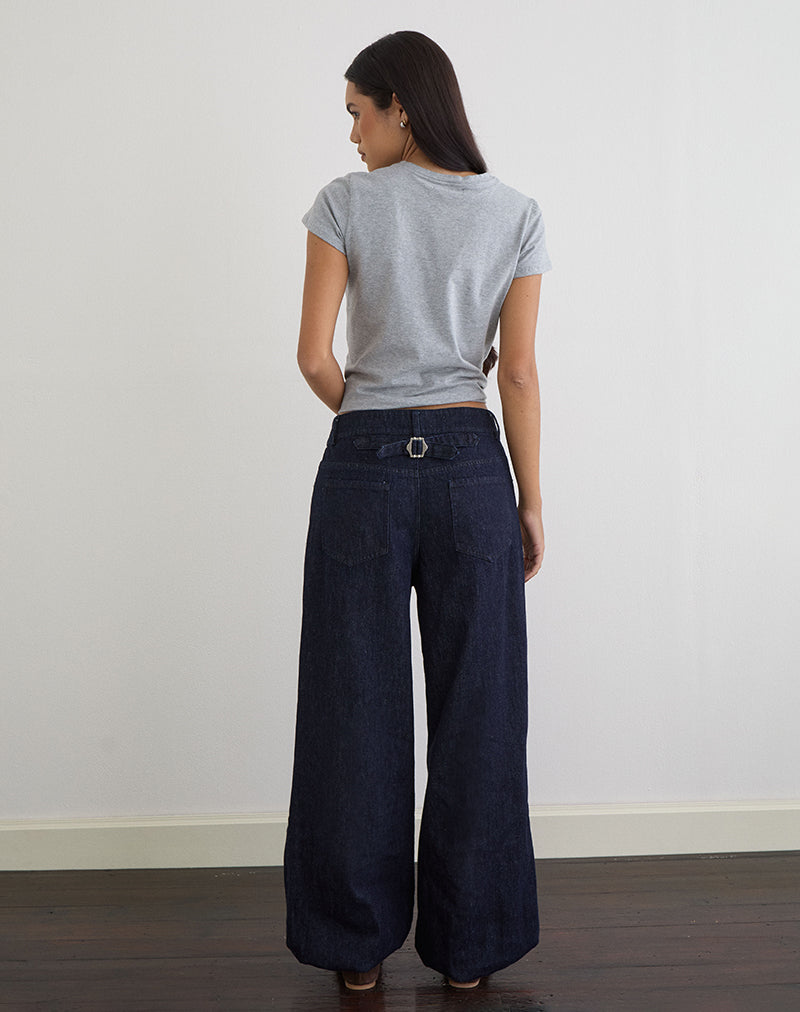 Bild der Banaran-Ballonhose aus Chambray Indigo