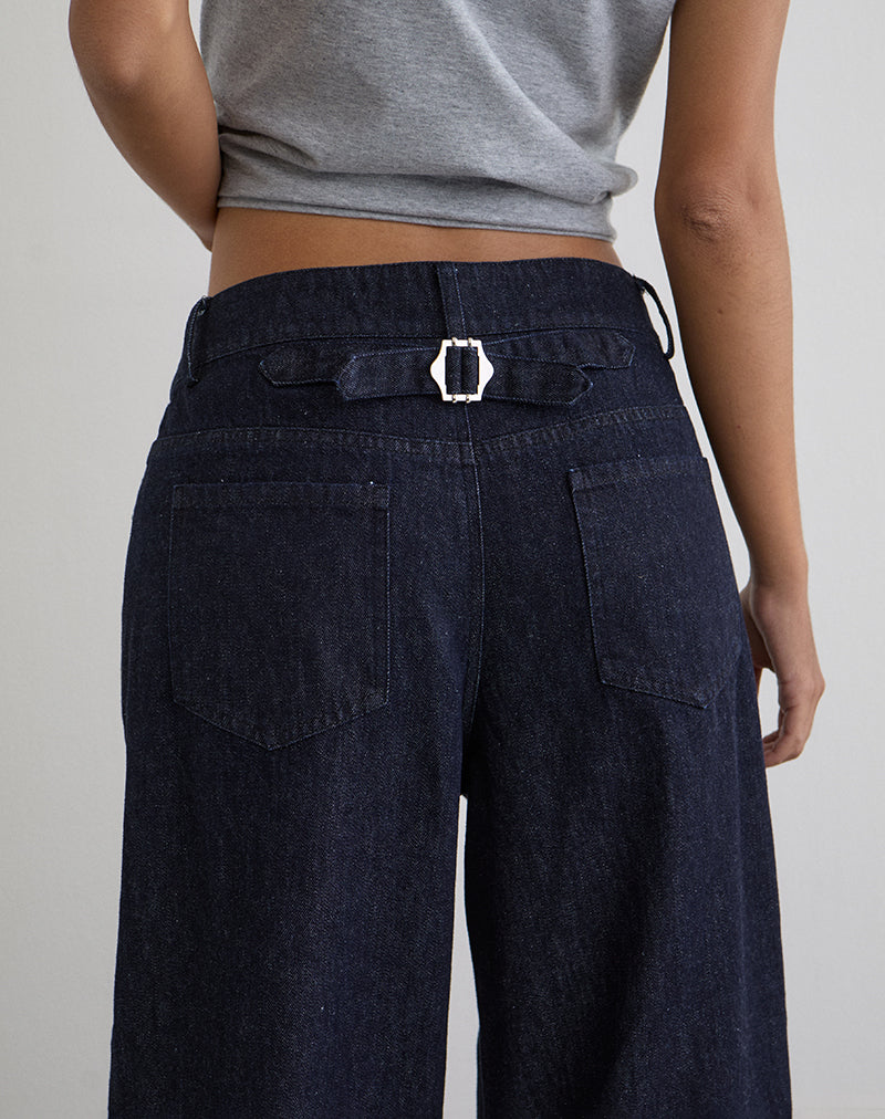 Bild der Banaran-Ballonhose aus Chambray Indigo