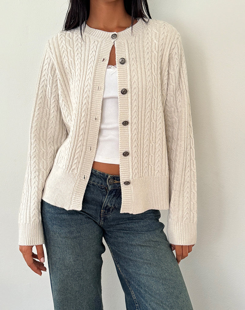 Bild von Bavana Strickjacke in Elfenbein