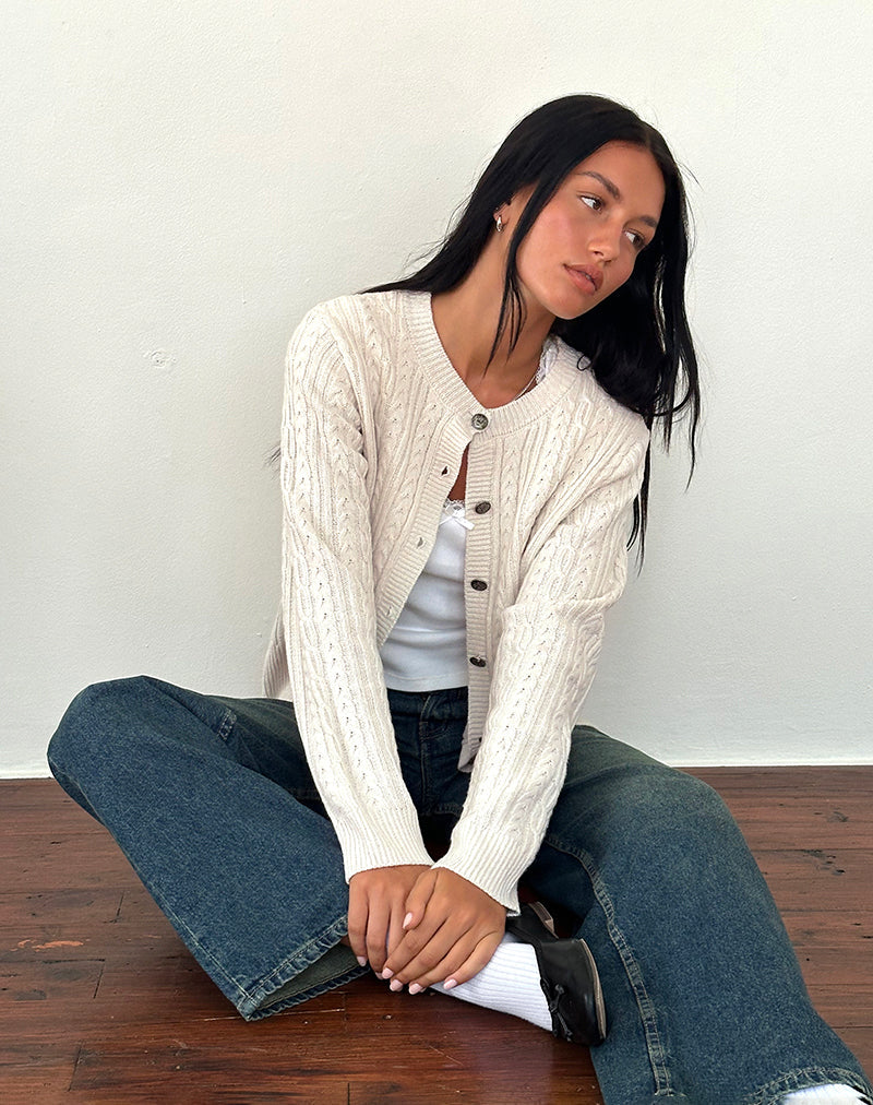 Bild von Bavana Strickjacke in Elfenbein