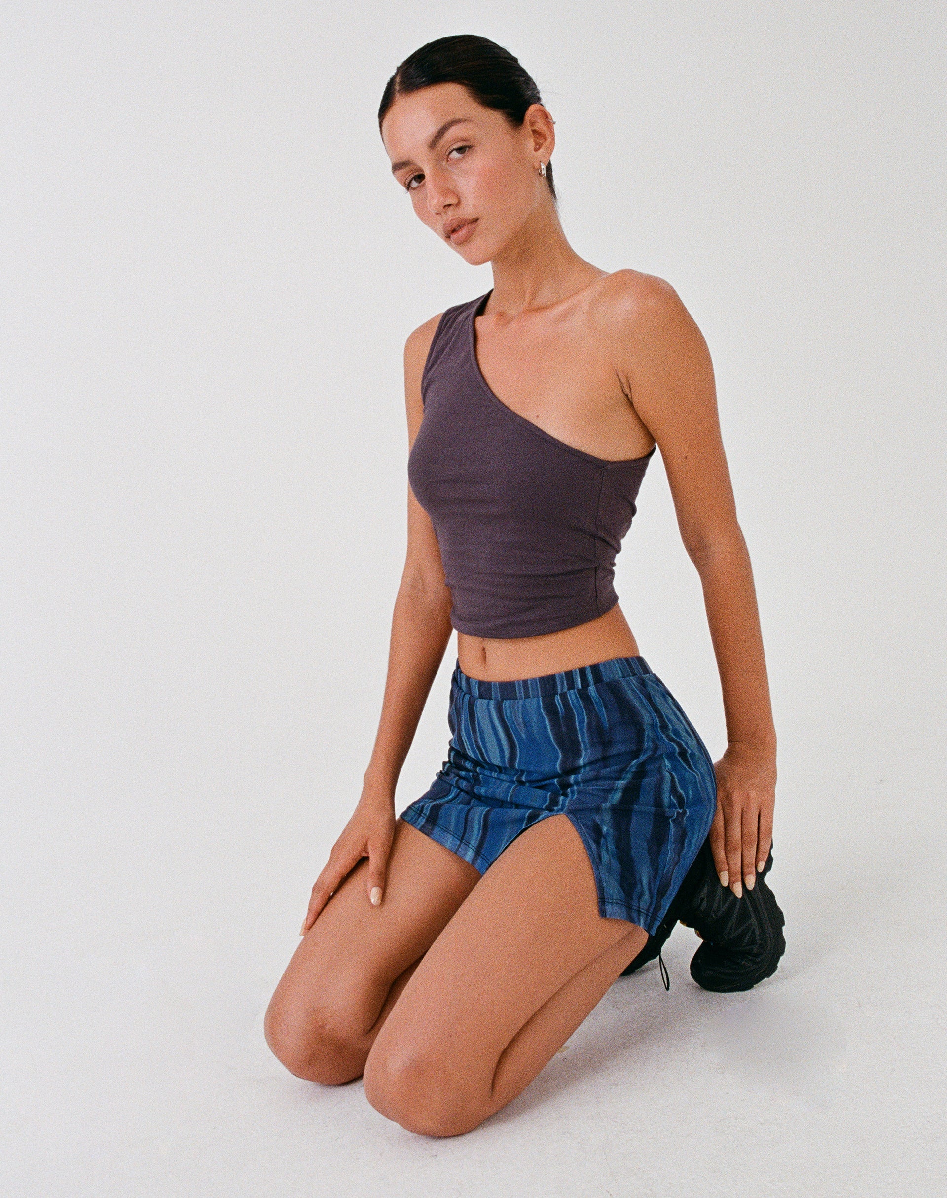 Bild von MOTEL X JACQUIE Pelma Mini Rock in Farbe Bleed Blau