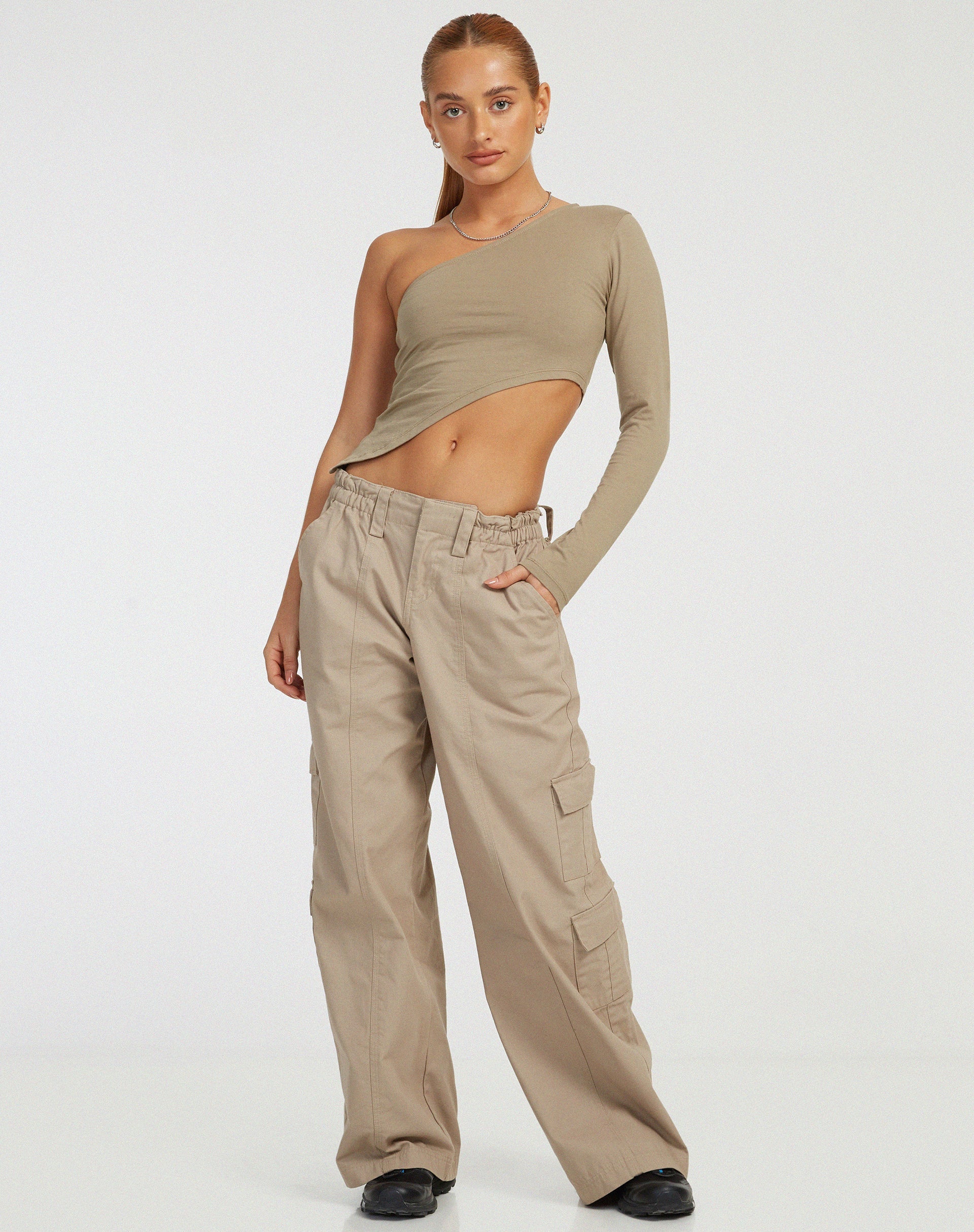 Bild von Baylee Crop Top in London Fog