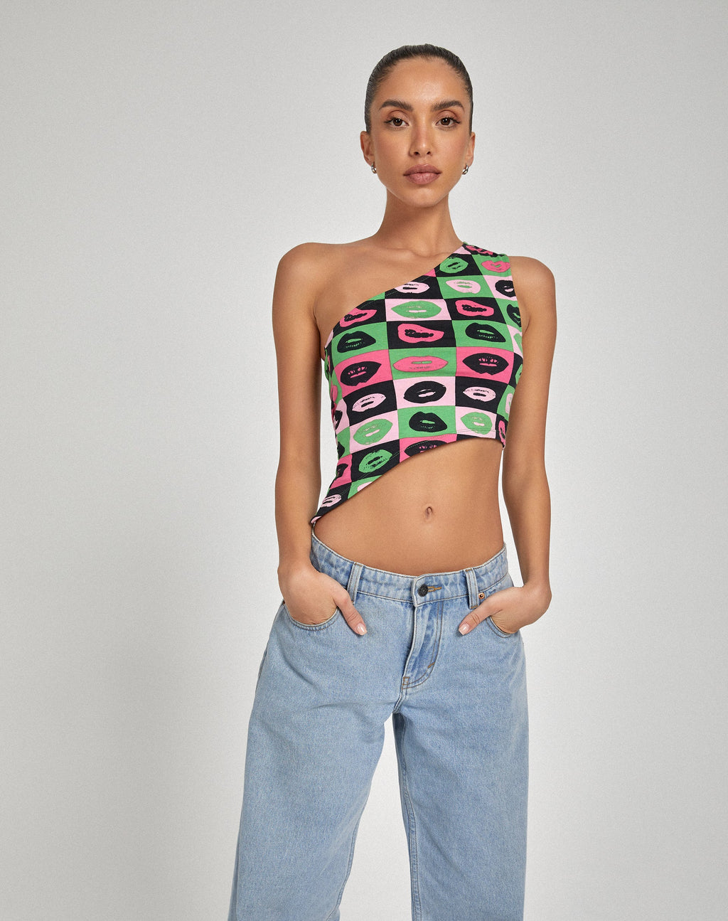 Bayva Crop Top in Lips Grün