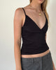 Image of Bea Slinky Cross Front Top in Schwarz