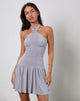 Image of Belasar Minikleid aus Cupro Flieder Grau