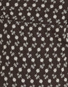 Broderie mit Blumenmuster Braun