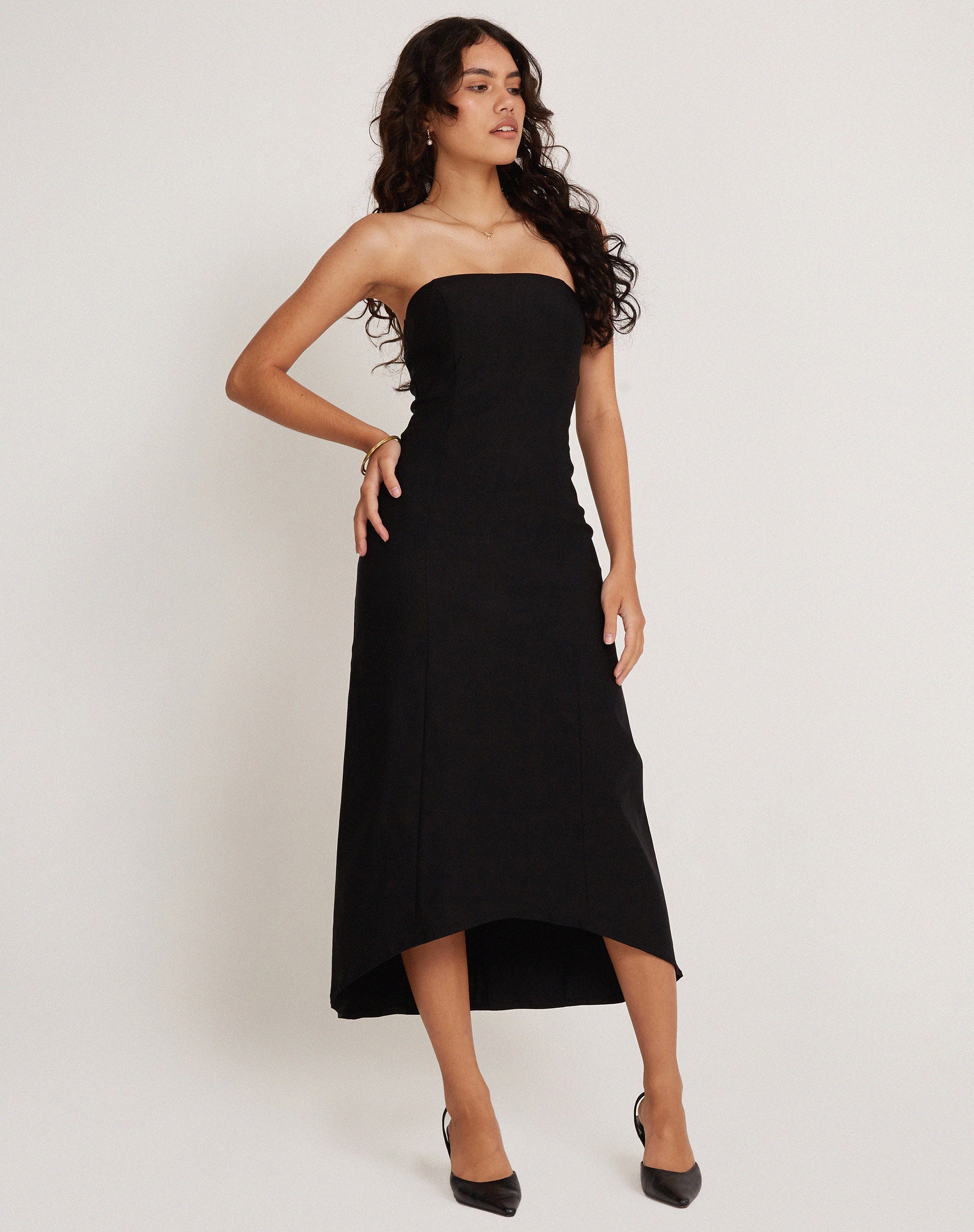 Bild von Bellini Bandeau Midikleid in Schwarz