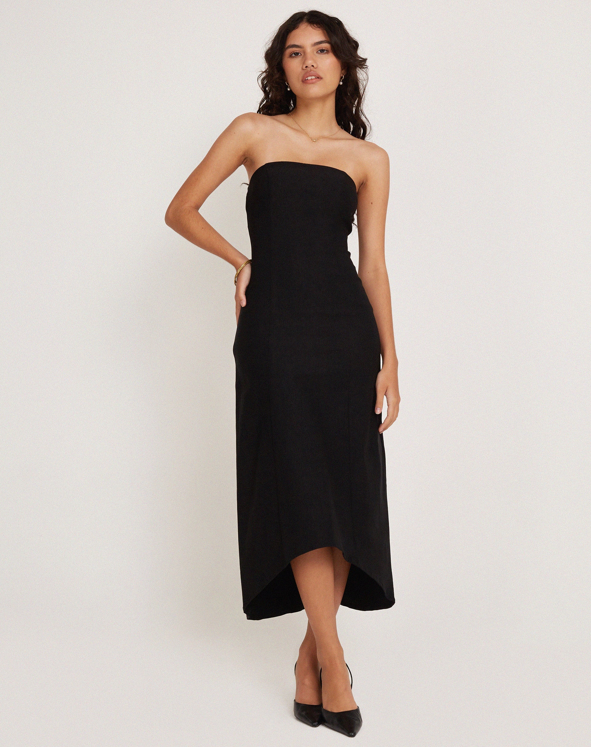 Bild von Bellini Bandeau Midikleid in Schwarz