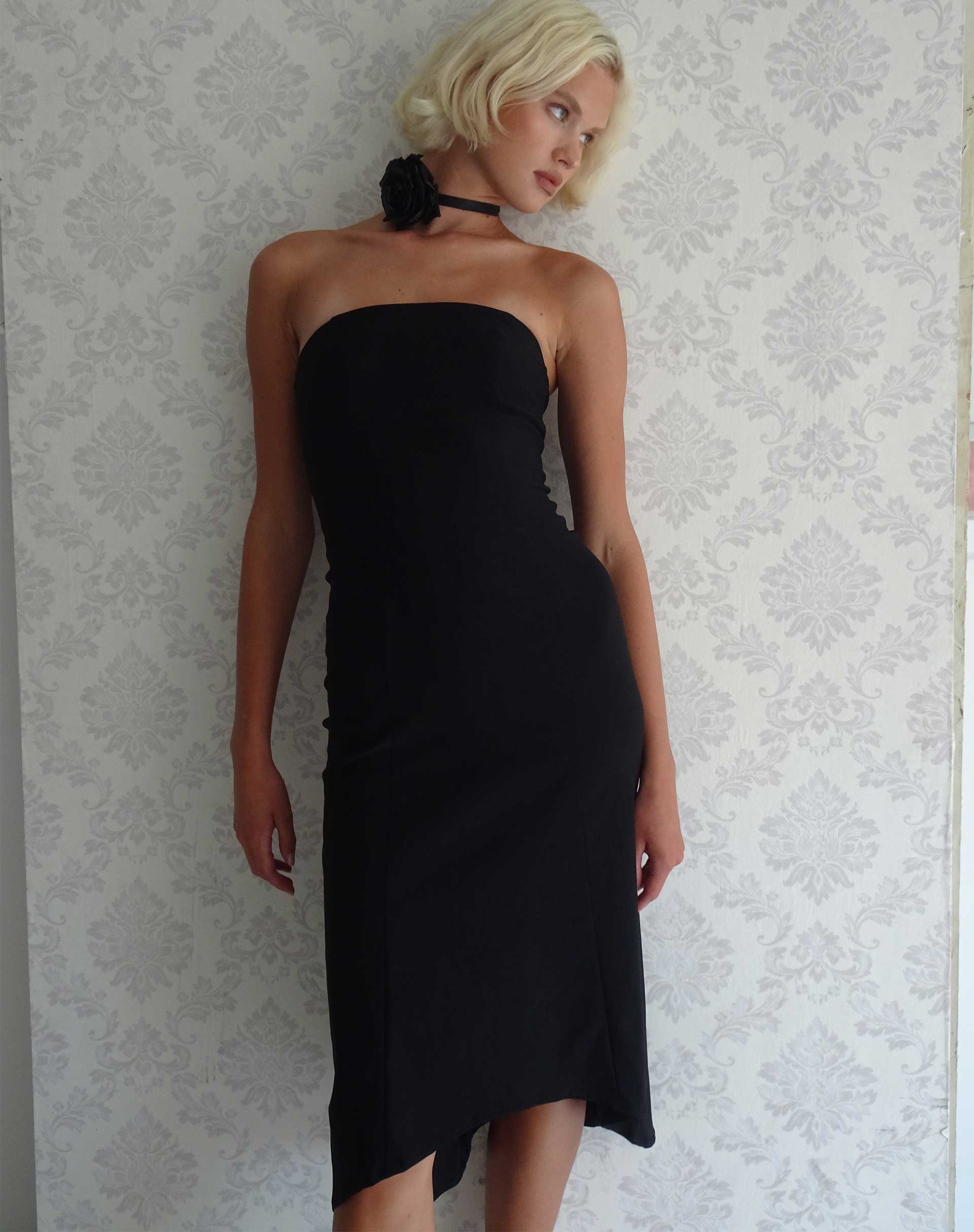 Bild von Bellini Bandeau Midikleid in Schwarz