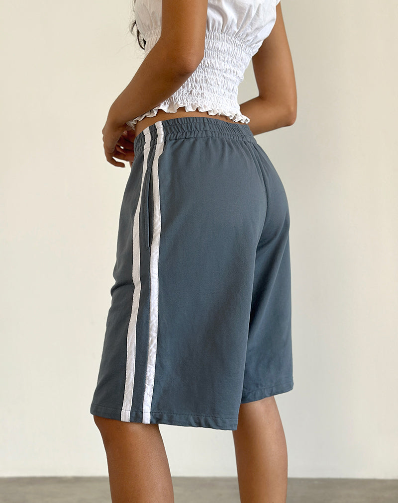 Image of Bena Short in Blau Mirage mit weißen Streifen