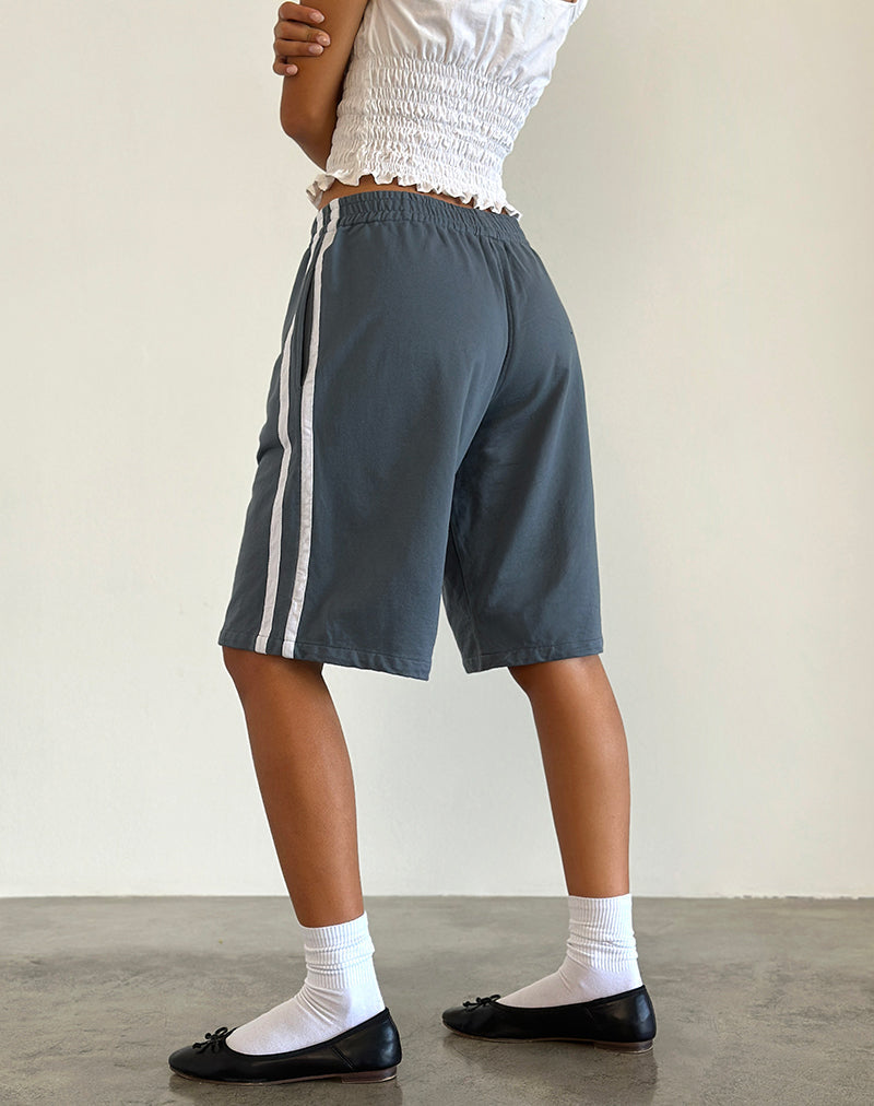 Image of Bena Short in Blau Mirage mit weißen Streifen