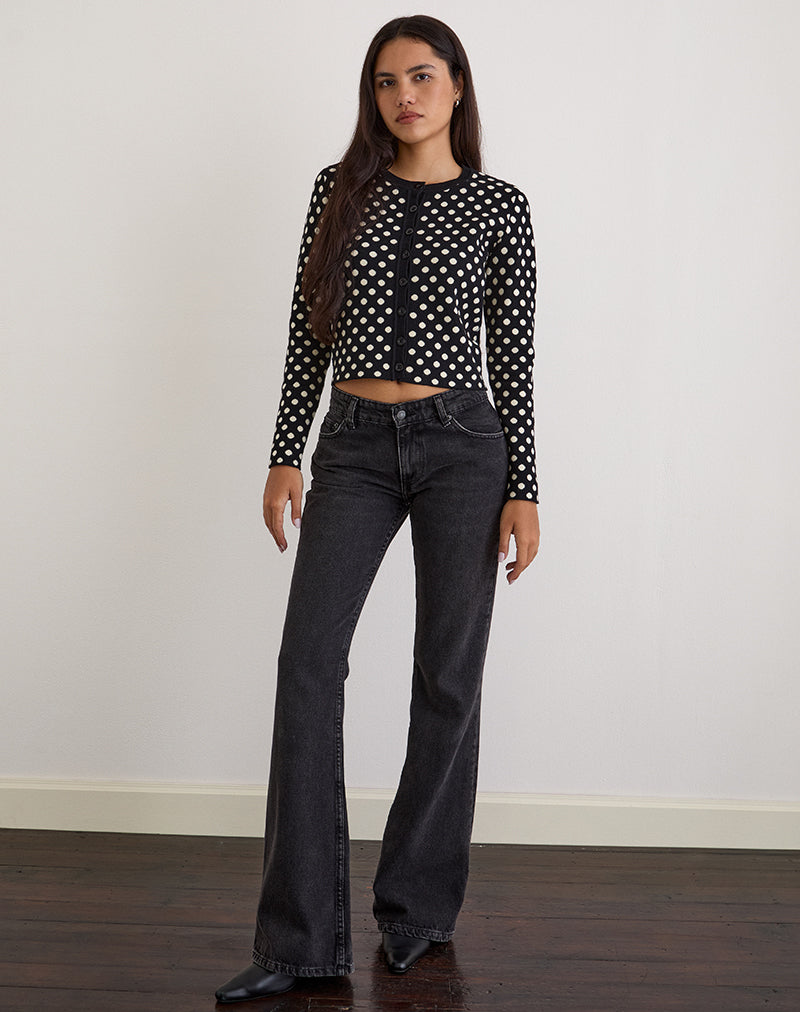 Bild von Bhavina Strickjacke in Mono Polka