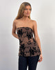 Bild von Bilancia Top in Flock Braun