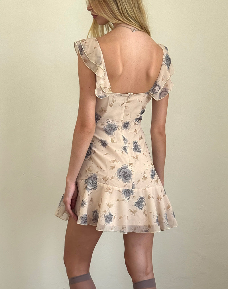 Image of Binita Minikleid in Wildrose Blau