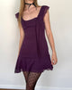 Image of Binita Minikleid aus Chiffon Aubergine