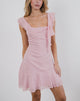 Image of Binita Minikleid aus Chiffon Pfingstrose