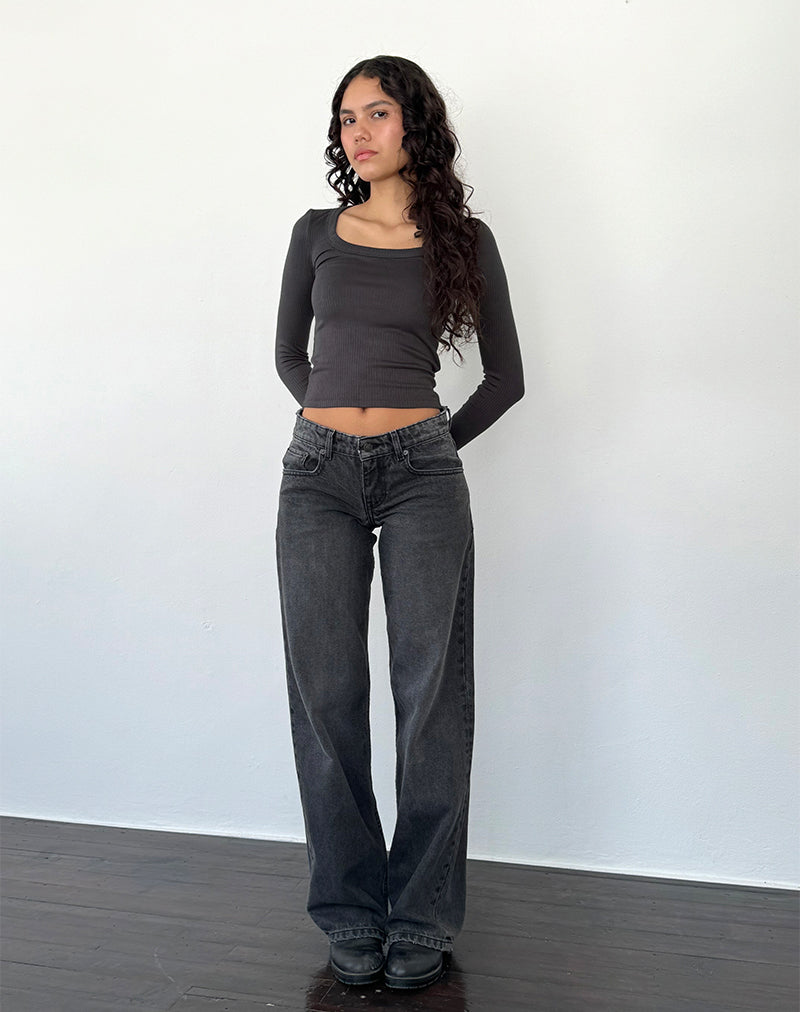 Image of Binlo Extra langärmeliges Top in Black Forest