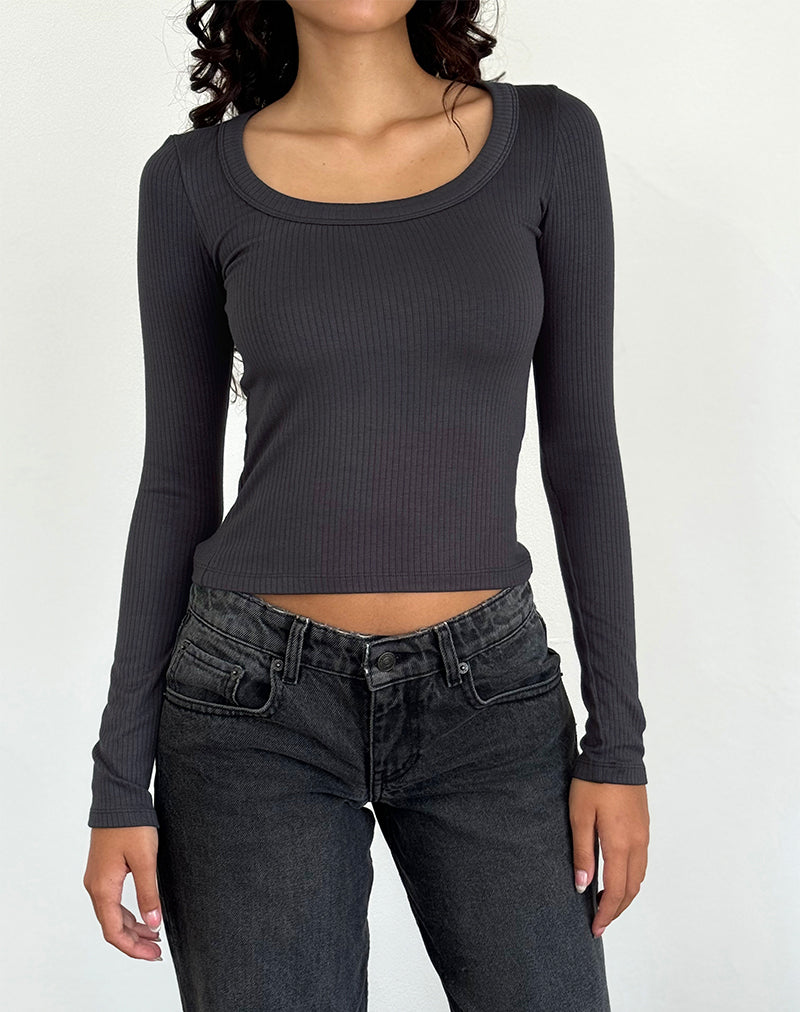 Image of Binlo Extra langärmeliges Top in Black Forest