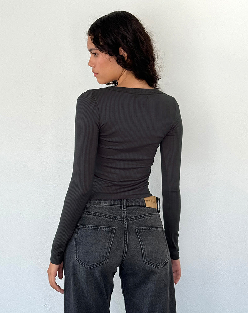 Image of Binlo Extra langärmeliges Top in Black Forest