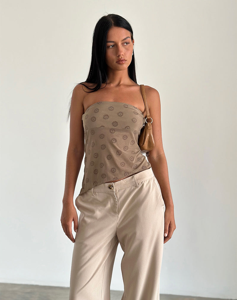 Bistara Top in Daisy Flock Hellbraun