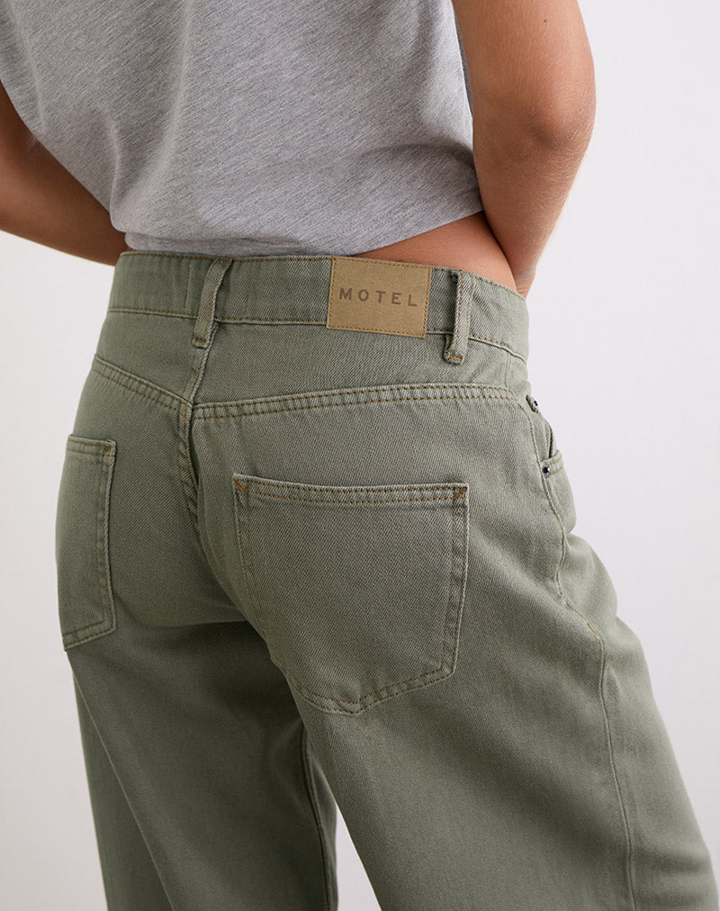 Bild von Low Rise Roomy Jeans in Fern Green
