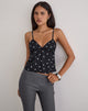Bild des Bluesa Cami-Oberteils in Ditsy Rose Black