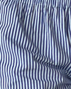 Popeline blau gestreift