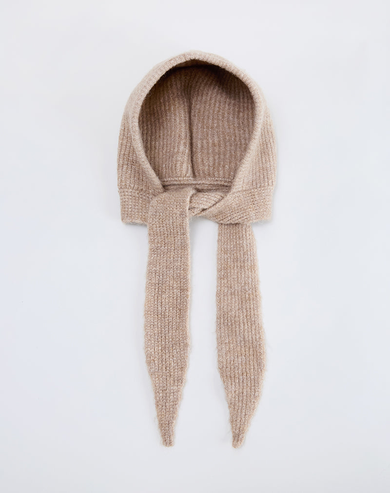 Bild von Bonnet Hat in Knit Beige